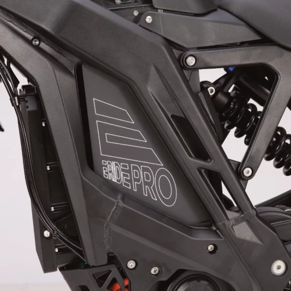 E Ride Pro SR Elektromotorrad – Detailansicht des Akkus
